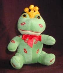 Little Plush Frog Prince w/Kisses