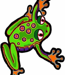 Green Frog Wall Hanging