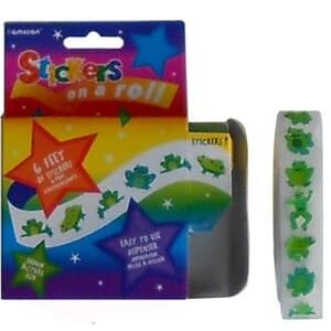 Frog Stickers on a Roll