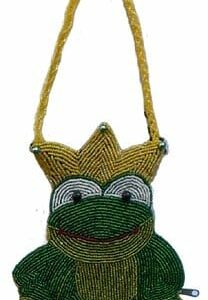 King Frog Beaded Purse