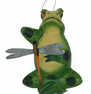 Frog And Swaying Dragon Fly