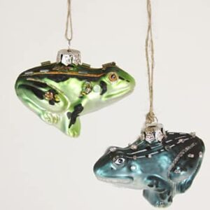 Christmas Frog Ornament Set Of 2