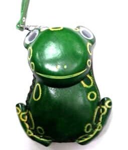 Leather Large Coin Purse With Movable Eyes