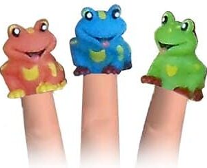 frog finger puppets