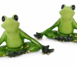 Twin Yoga Frogs (Set of 2)