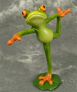 Frog In Lord Of The Dance Yoga Position Figurine
