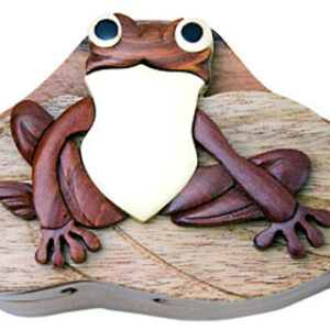 Wooden Froggy Puzzle Box