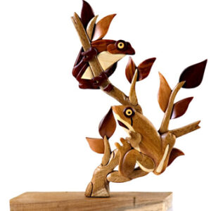 Handcrafted Wooden Table Decor