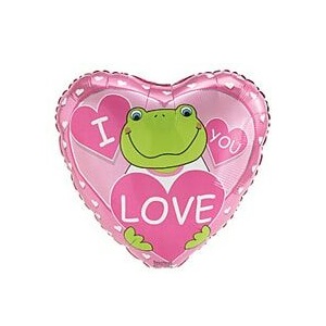 I LOVE YOU Frog Balloon