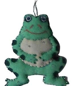 Handmade Frog Christmas Ornament