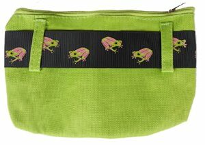 Funky Frog Ribbon Cosmetic Bag