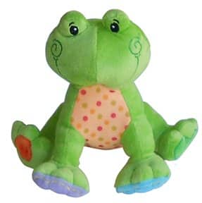 button bunch plush frog
