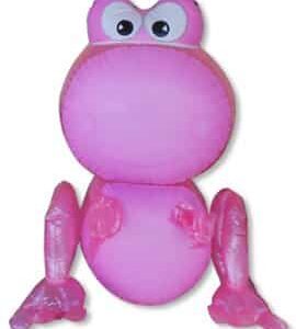 Colorful Big Face Inflatable Frog