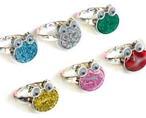 Frog Glitter Rings