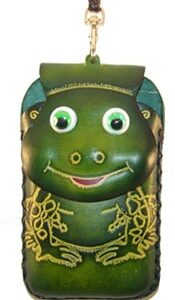 Leather Handmade I-Phone Frog Holder