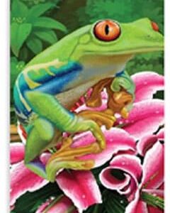 Frog On Hibiscus Flower Beach Towel
