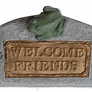Frog WELCOME FRIENDS Plaque