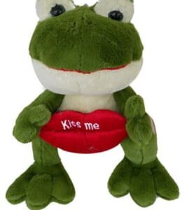 Large Green Valentine "Kiss Me" Froggy