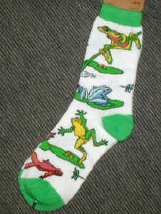 Kids Colorful frogs and dragon fly Socks