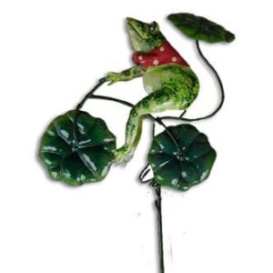 Metal Frog Garden Stake